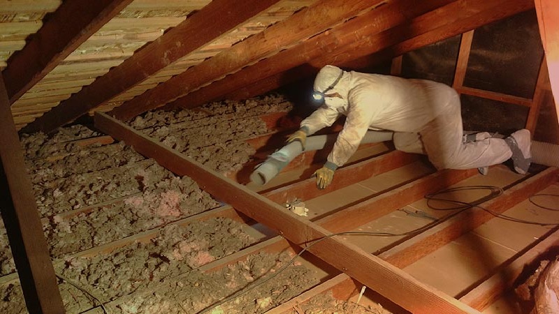 removing attic loft insulation